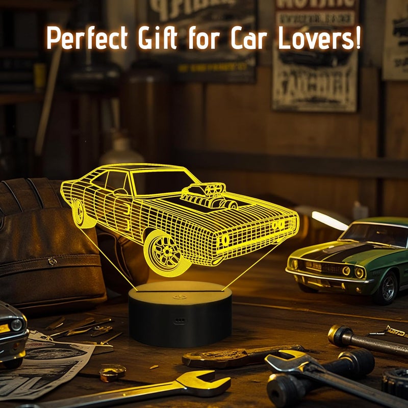 Anywin Gifts for Car Lovers, Cool Muscle Car LED Night Light for Bedroom Decors, 16 Color Changing Remote Birthday Xmas Amazing Present Idea for Men Boys - Image 3